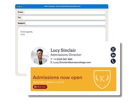 Email Signature Template For Students