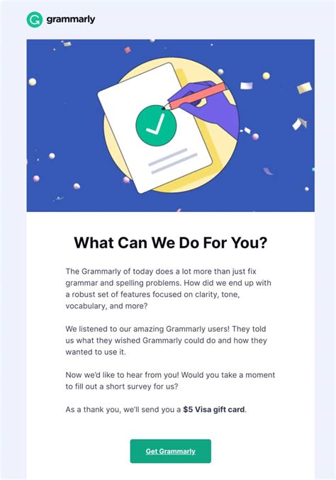 Email Survey Template