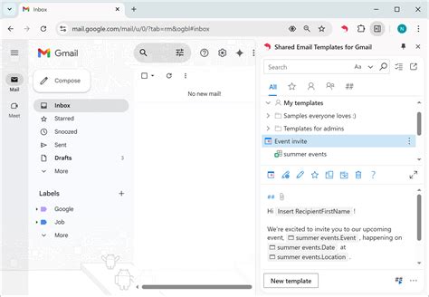 Email Template In Gmail