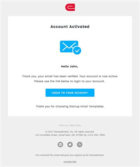 Email Verification Email Template