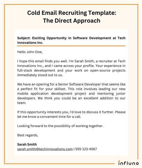 Emailing A Recruiter Template