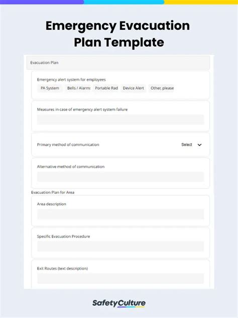 Emergency Evacuation Plan Templates
