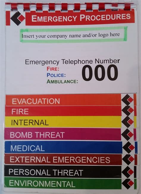 Emergency Flip Chart