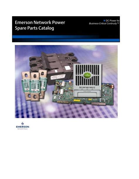 Emerson Parts Catalog