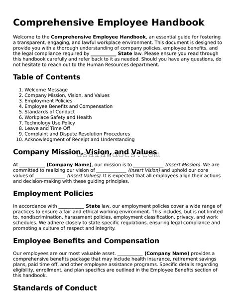 Employee Guidelines Template