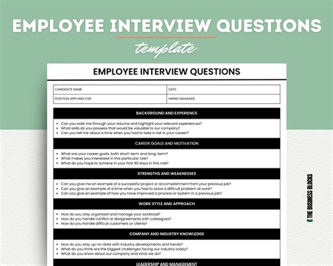 Employee Interview Template