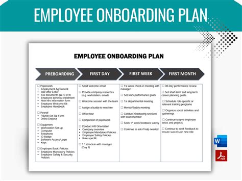 Employee Onboarding Plan Template