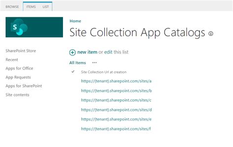 Enable Site Collection Level App Catalog