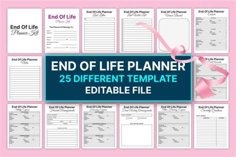 End Of Life Planner Template