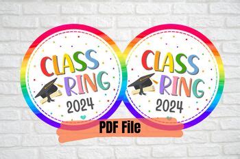 End Of Year Glass Ring Gift Tags Printable
