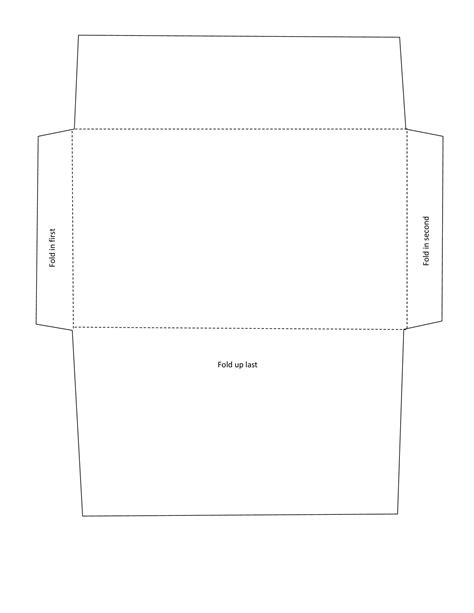 Envelope Cutout Template