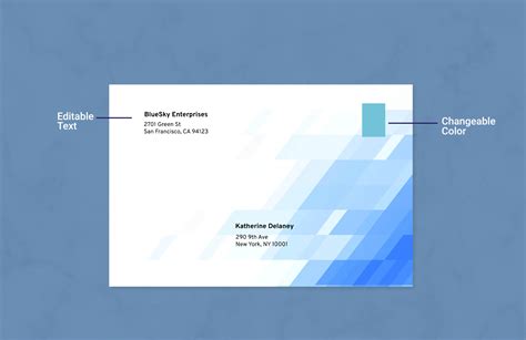 Envelope Label Template