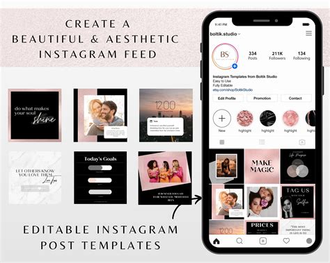 Etsy Instagram Templates