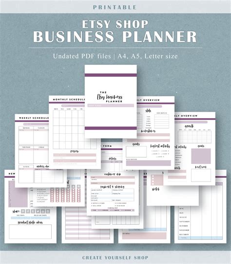 Etsy Planner Templates