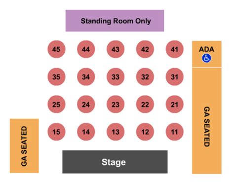 Evanston Space Seating Chart