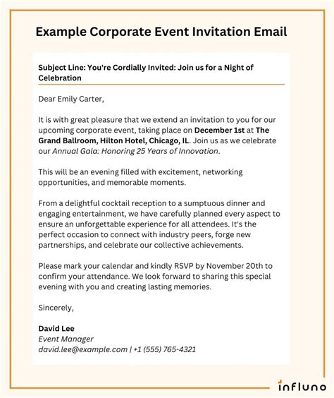 Event Email Template