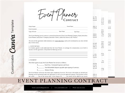 Event Planner Contract Agreement Template