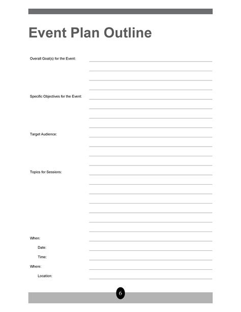 Event Planner Templates