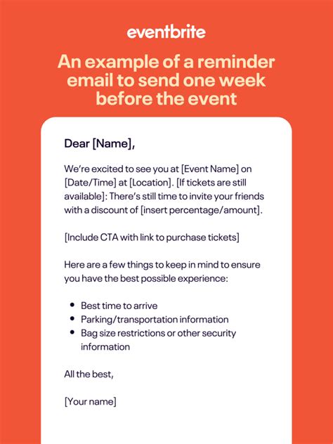 Event Reminder Email Templates