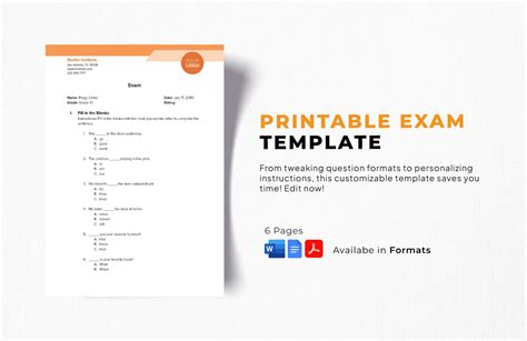 Exam Template Multiple Choice