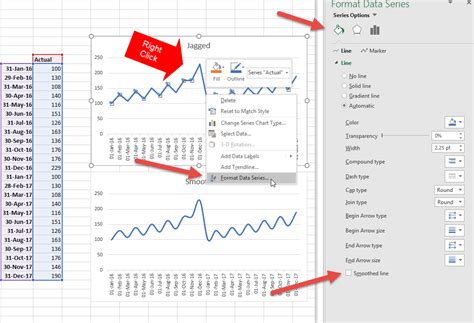 Excel Chart Smooth Lines