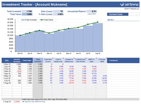 Excel Investment Portfolio Template