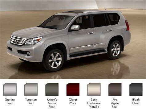 Exterior Lexus Color Chart