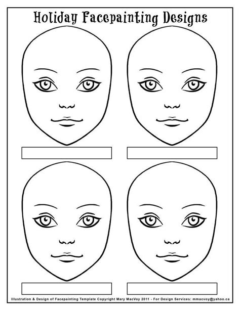 Face Painting Template