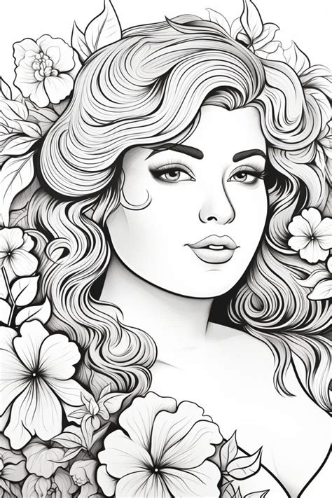 Faces Printable Coloring Pages