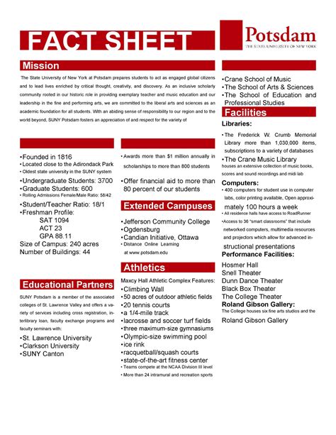 Facts Sheet Template