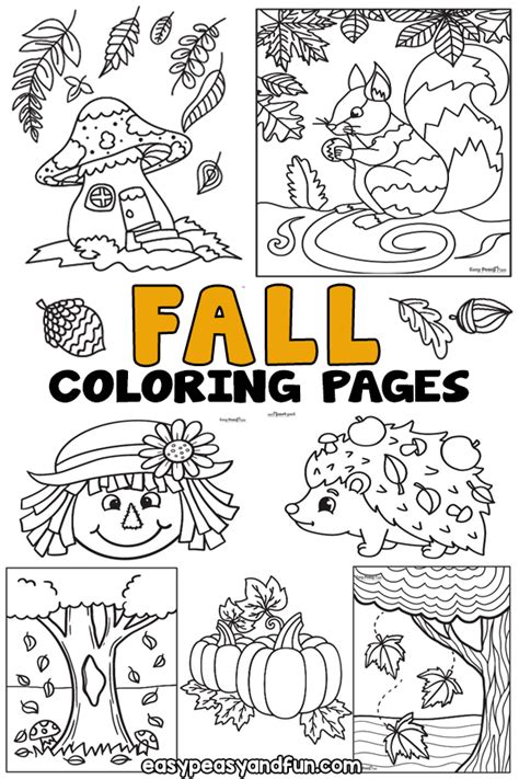 Fall Coloring Book Printable