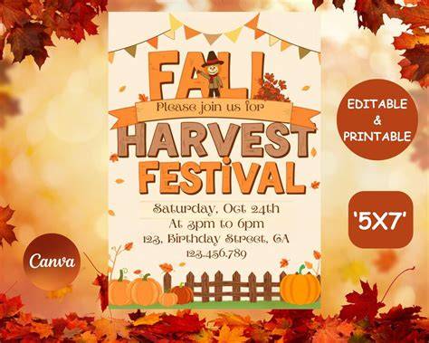 Fall Festival Invite Template