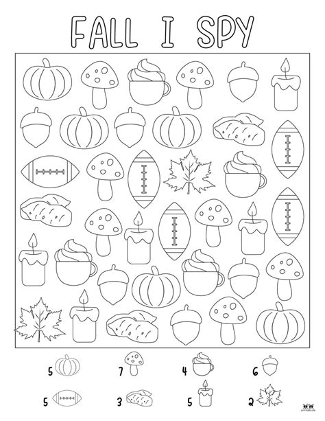 Fall I Spy Printable