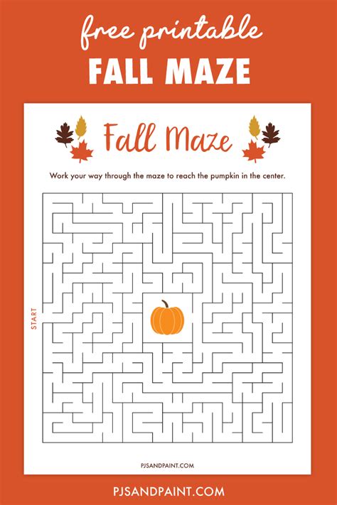 Fall Mazes Printable