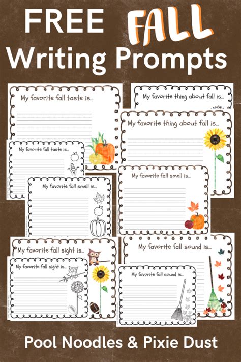 Fall Writing Prompts For 2nd Grade Printable