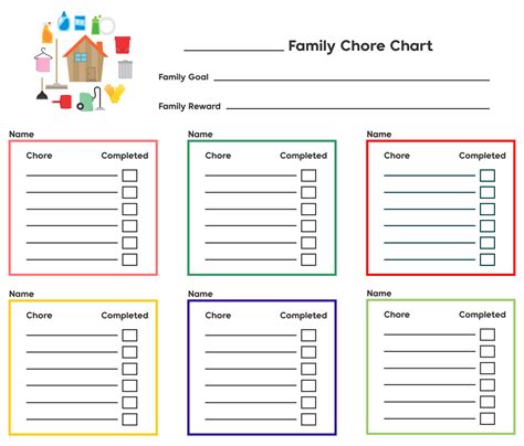 Family Chore List Printable