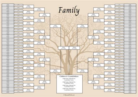 Family Tree Fillable Template