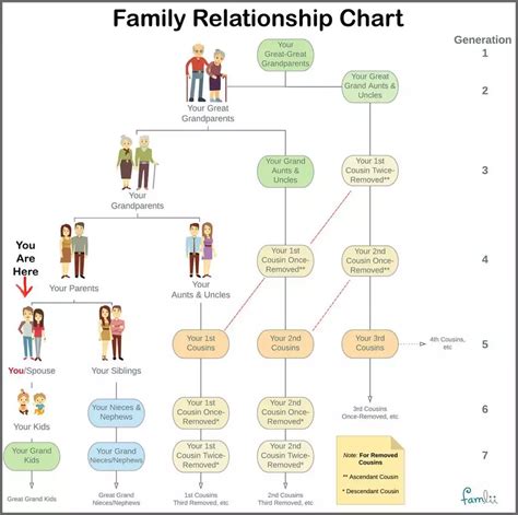 Family Tree Relation Chart