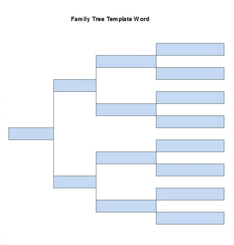 Family Tree Template Word Free Download