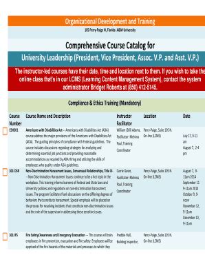 Famu Online Course Catalog