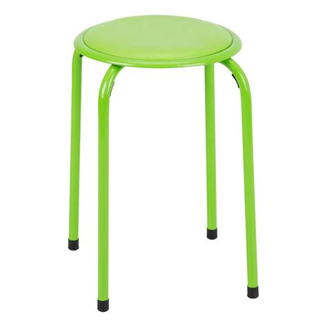 Fat Catalog Kids Round Soft Seating Stool Blue