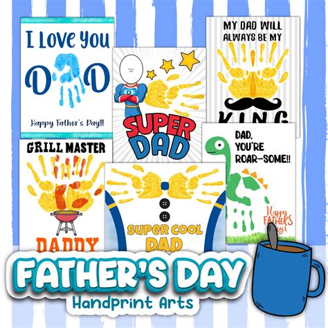 Fathers Day Handprint Template