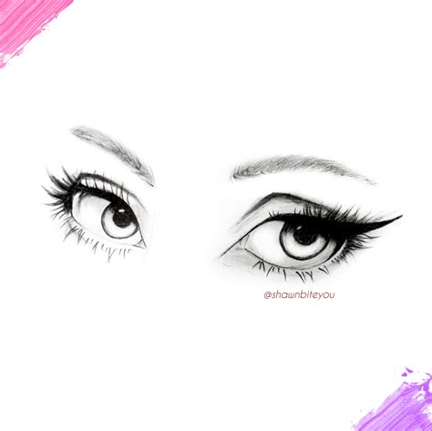 Female Eye Drawing
