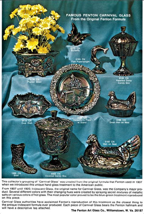 Fenton 1970 Catalog