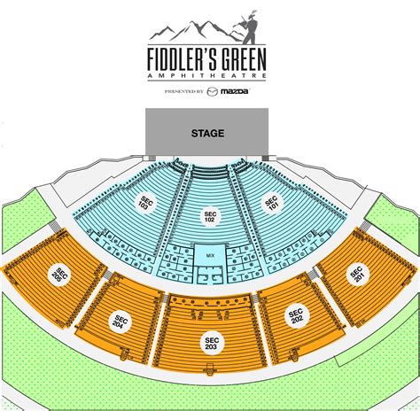 Fiddler's Green Seating Chart