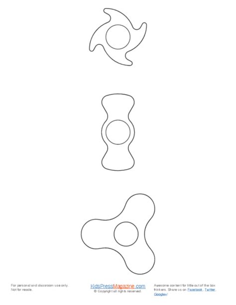 Fidget Spinner Template
