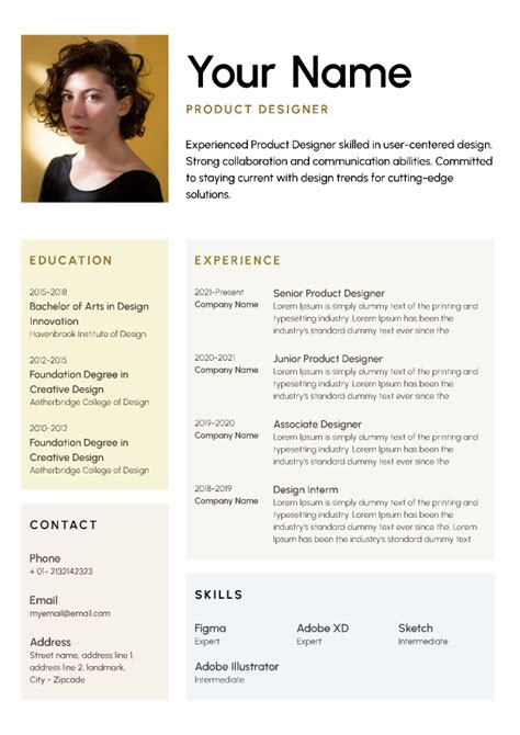Figma Resume Templates