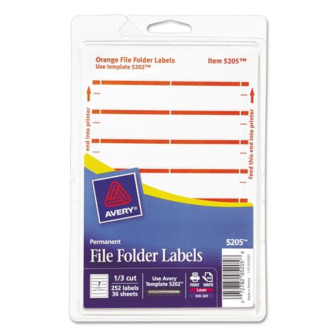 File Folder Label Template