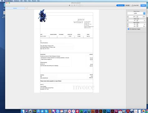 Filemaker Invoice Template