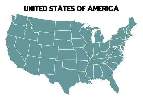 Fill In Map Of United States Printable